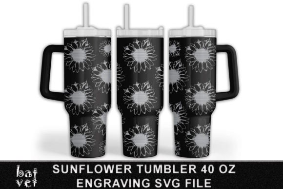 Download Sunflower Tumbler Engraving SVG Quencher - Engraving svg Collection