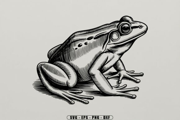 Download Vintage Frog Engraving SVG - Engraving svg Collection