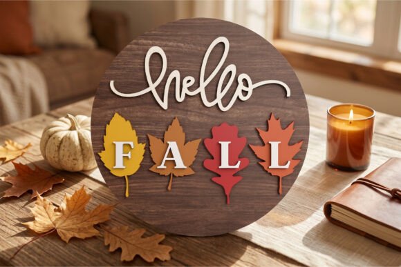 Download Hello Fall Sign Laser Cut SVG - Fall sign laser cut Collection