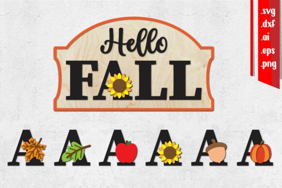 Download Hello Fall Sign Laser Cut, Home Svg, Cha - Fall sign laser cut Collection