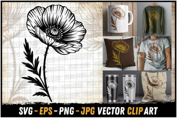 Download Poppy and "Lest We Forget" Engraving SVG - Engraving svg Collection