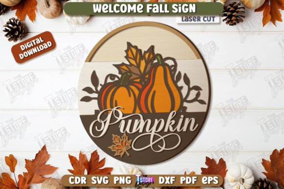 Download Welcome Fall Sign Laser Cut Design - Fall sign laser cut Collection