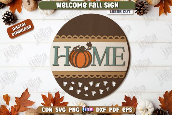 Download Welcome Fall Sign Laser Cut, Farmhouse - Fall sign laser cut Collection